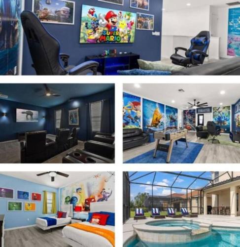 Loughman Villa | NEW! Sleep 32 Resort Pool Disney Theater 14BR 11BA