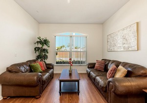 Lovely 4 bed 2 bath home with private South-facing pool, located at Esprit