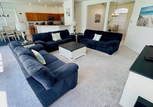 Modern and Well Equipped 6/3 Pool Home on Golf Community. Perfectly accommodating for families with ample space inside and out!