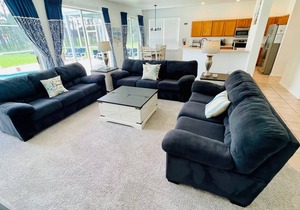 Modern and Well Equipped 6/3 Pool Home on Golf Community. Perfectly accommodating for families with ample space inside and out!