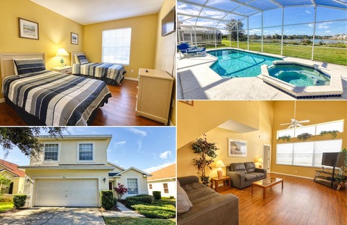 Pinewood Country Estates House | Lake View - No Rear Neighbors - Heatable Pool & Spa - Close to Disney - Pinewood Estates