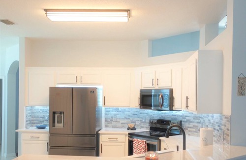 Calabay Parc House | Luxury 4 Bedroom Home/South facing Pool/Spa/Covered Lanai. Champions Gate Area