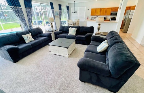 Highlands Reserve House | Modern and Well Equipped 6/3 Pool Home on Golf Community. Perfectly accommodating for families with ample space inside and out!