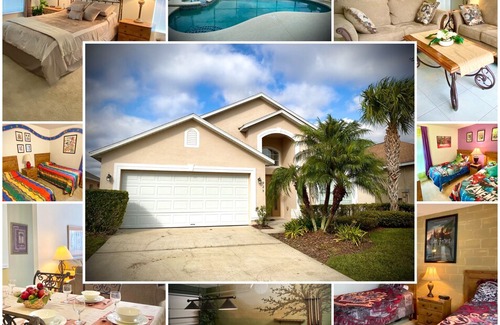 Seasons Villa | Stunning 5 BR Home, Pool Spa, Harry Potter Themed Room, Games Room, Lake View