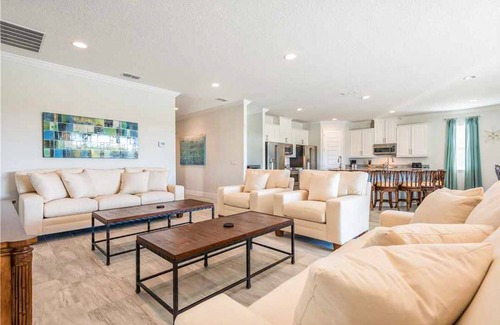 Reunion House | Stunning Home with Private Pool/Pool Spa, Golf Course View, & Home Theater