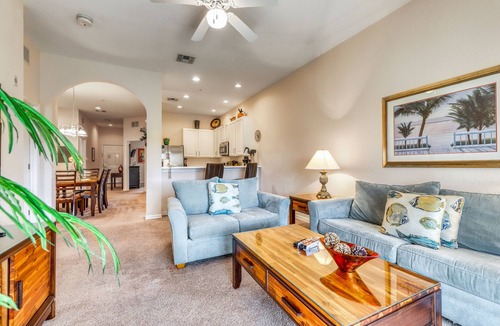 Bahama Bay Condo | 1st floor condo w/basketball court, patio, restaurant, sauna, tennis court