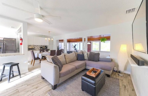 Edgewood Villa | 7BR Lakefront Duplex w/Pool, Sauna & Hot Tub!