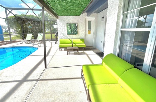 Indian Ridge Villa | Beautiful Vacation Home 3mil to Disney w/GameRoom, Heated Pool, and Fire place!