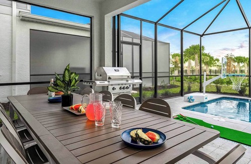 Florida Center House | Legendary Lair | Grand estate w movie theater, arcade, pool & spa, near parks
