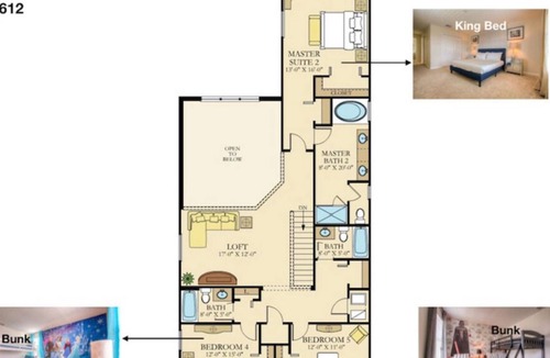 Davenport Villa | ✔️Pvt pool ✔️ Clubhouse access ✔️ near Disney ✔️12 ppl ✔️ perfectly furnished
