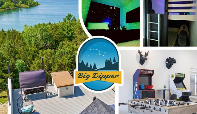 Lakefront Rooftop Hangout Hot Tub Fire Pit Arcades