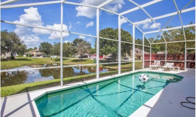 Pinewood Country Estates House | 4 Bedroom Disney Area Pool Home with Lake View