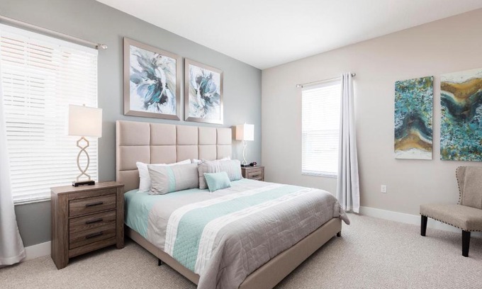 West Kissimmee Villa | Beautiful Family Villa Patio area with BBQ 5min Disney