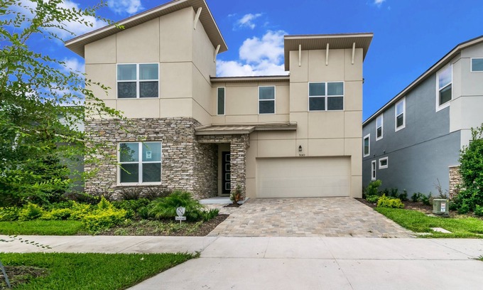 Bay Lake Villa | EV 9043 - 9 Bed 6 Bath Villa with Screened-In Private Pool with Spillover Spa, K
