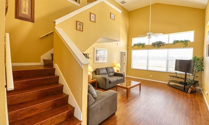 Pinewood Country Estates House | Lake View - No Rear Neighbors - Heatable Pool & Spa - Close to Disney - Pinewood Estates