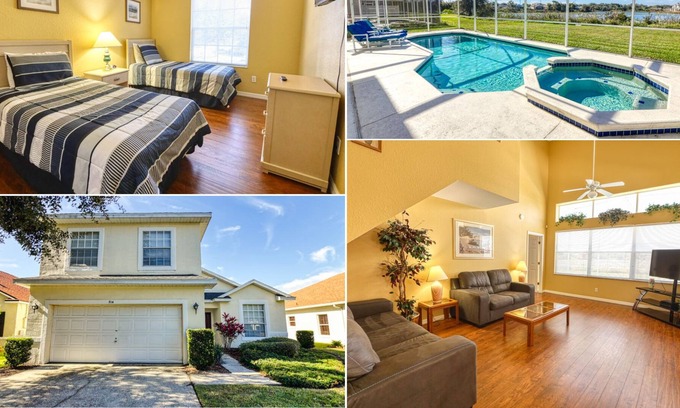 Pinewood Country Estates House | Lake View - No Rear Neighbors - Heatable Pool & Spa - Close to Disney - Pinewood Estates