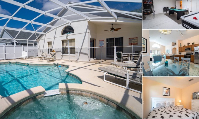 Pinewood Country Estates House | Spacious Pool Home with Games Room Only 10 Minutes from Disney
