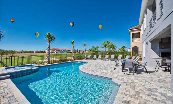 Reunion House | Stunning Home with Private Pool/Pool Spa, Golf Course View, & Home Theater